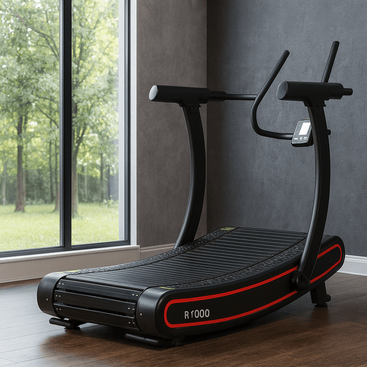 R1000 Curved Resistance Treadmill Self Powered Magnetic Resistance 8 Level Exclusive Deck Design
