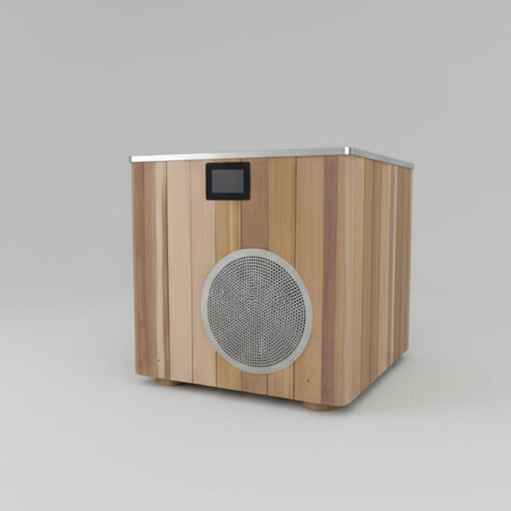 Wood/Stainless Steel Plunge Pool With Integrated Chiller/Heater