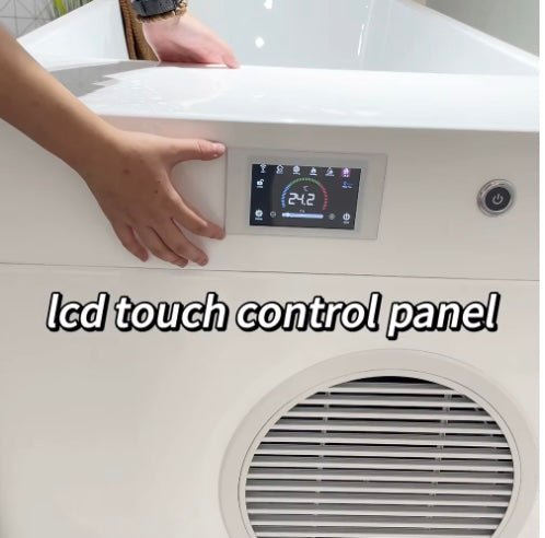 Wood/Stainless Steel Plunge Pool With Integrated Chiller/Heater